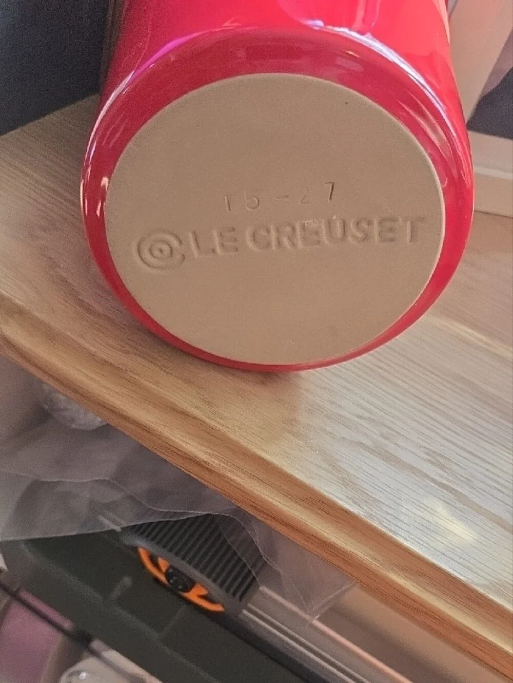 LE CREUSET Red 1L Utensil Crock